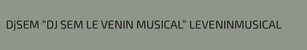 DjSEM “DJ SEM LE VENIN MUSICAL” LEVENINMUSICAL